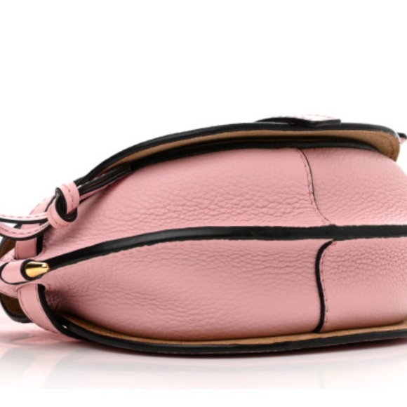 LOEWE 
Grained Calfskin Mini Gate Crossbody Bag Pastel Pink - Picture 3 of 10